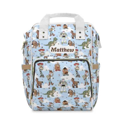 Toy Story Diaper Bag | Baby Shower Gift | Custom Nappy Bag | Personalized Name Baby Backpack | Baby Hospital Bag