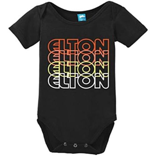 Elton Louisiana Retro 70s Funny Bodysuit Baby Romper