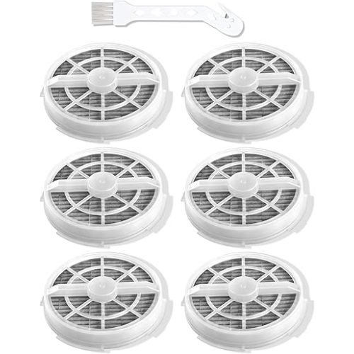6 Pack Replacement HEPA Filter with Activated Carbon for Frida Baby Air Purifier 3 in 1, RIGOGLIOSO Air Purifier GL2103 and SY900S, JINPUS GL-2103, LTLKY 900S, Meleden Air Purifier GL2103