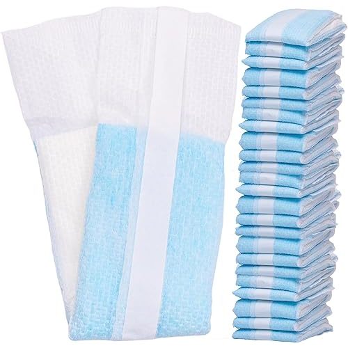 Extra Long Postpartum Maternity Pads with Tails [24 Pack] Large 3''x20'' Maximum Absorbency Heavy Flow Postpartum Incontinence Pads - Ultra Soft Disposable Nursing Pads for New Moms (24)