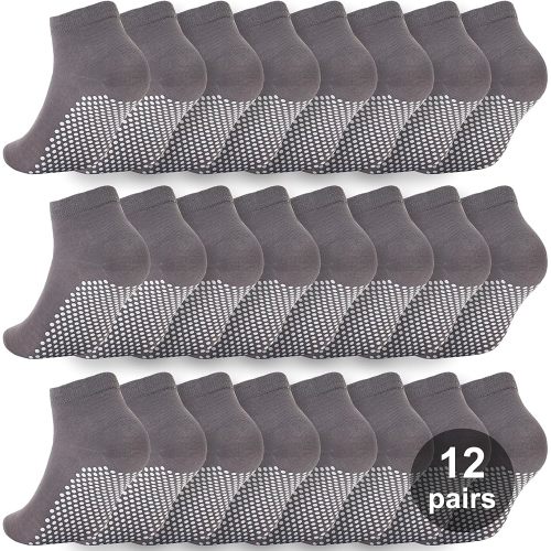 Grip Socks for Women & Men- Non Slip Sticky Grippy Socks Woman Gripper Slipper Sock for Hospital Yoga Pilates