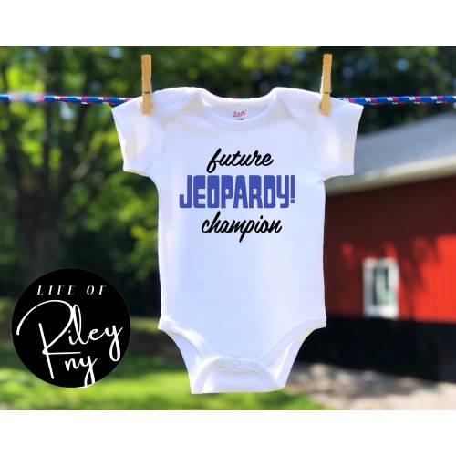 Future Jeopardy Champion/Jeopardy Champion Baby Bodysuit/Newest Jeopardy Fan (0-3 months)