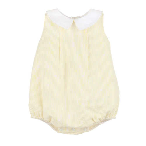 Sophie & Lucas Baby Boys Sugarbaker Bubble - White Collar - Yellow – Best Dressed Child