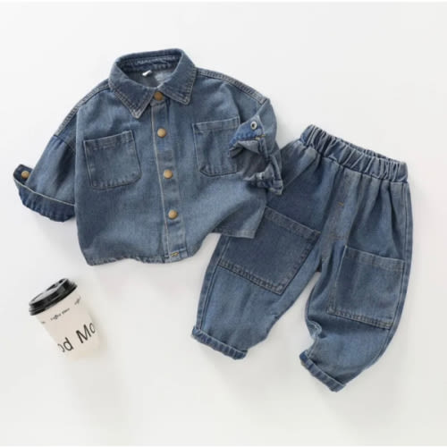2-Piece Baby Toddler Denim Set