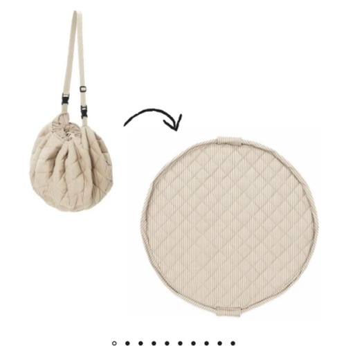 Play and Go - Noomad toddler bag / mat - Stripes - Blue | Smallable