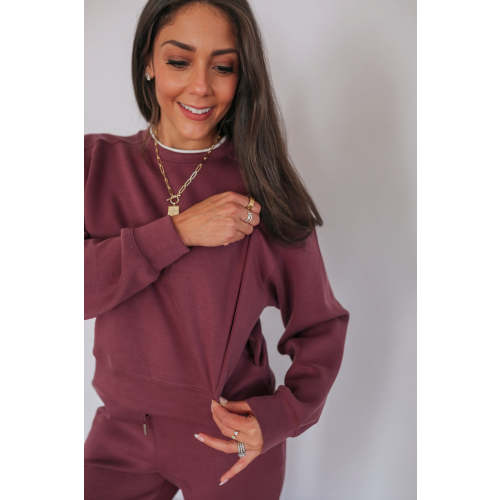 Luxe Nursing Lounge Crewneck | Movemama