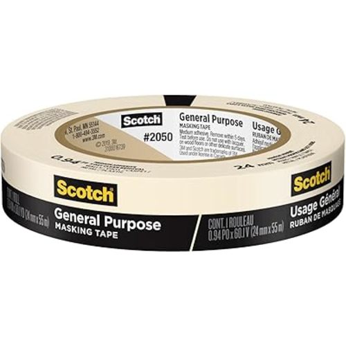 Scotch Greener Masking Tape, 0.94 in x 60 Yard, 2050, 1 roll