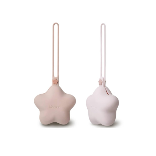 Moonkie Silicone Pacifier Holder Case 2PK