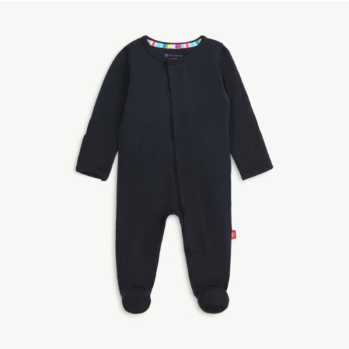 onyx jet black solid modal magnetic parent favorite footie – Magnetic Me