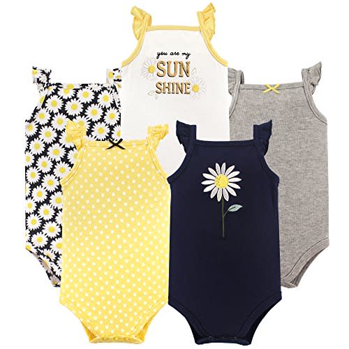 Hudson Baby Unisex Baby Cotton Sleeveless Bodysuits