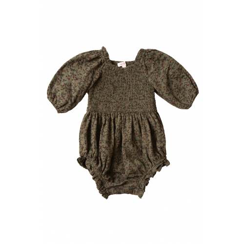 Baby Teagan Romper in Woodland Floral