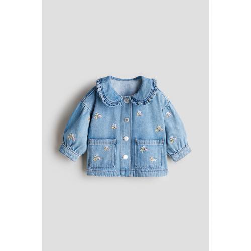 EMBROIDERED-DETAIL DENIM JACKET