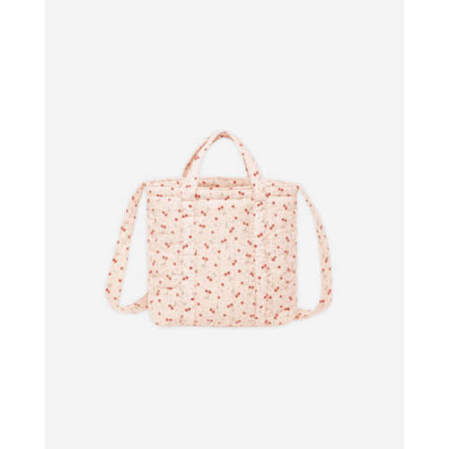 Quilted Tote Bag || Cherries