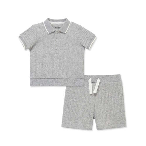Heather Grey 2-Piece Short Set (12M-24M)