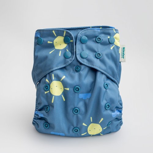 Happy Rays - Essential Pocket Diaper - Sky - One Size