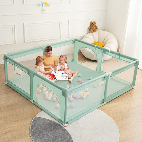 Toocapro Baby Playpen, Extra Large Kids Activity Center Sturdy Safety Play Yard for Infants Toddlers & Reviews | Wayfair