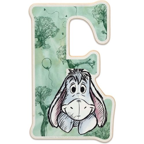 Disney Winnie the Pooh Letter E Wood Wall Decor