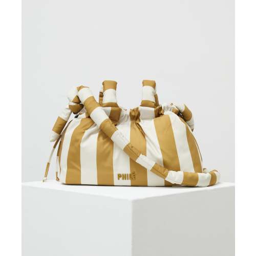 Pram Caddy - Gold Stripe