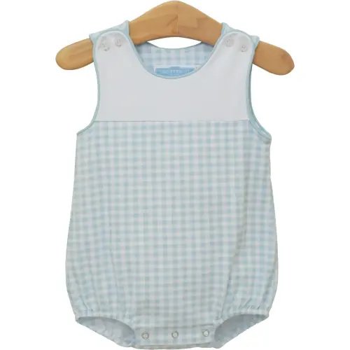 Madden Bubble in Light Blue Gingham