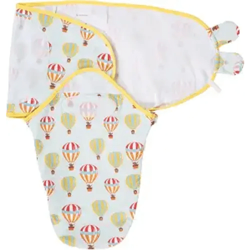 LollyBanks Swaddle Sack for Baby Boys and Girls 0-3 Months, (Hot Air Balloon Print)