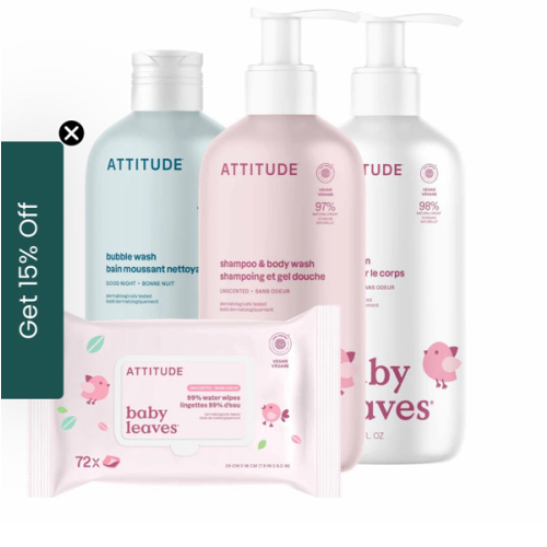 Baby Bath Essentials Kit – Bubble Bath, Lotion, Wipes & Shampoo | ATTITUDE