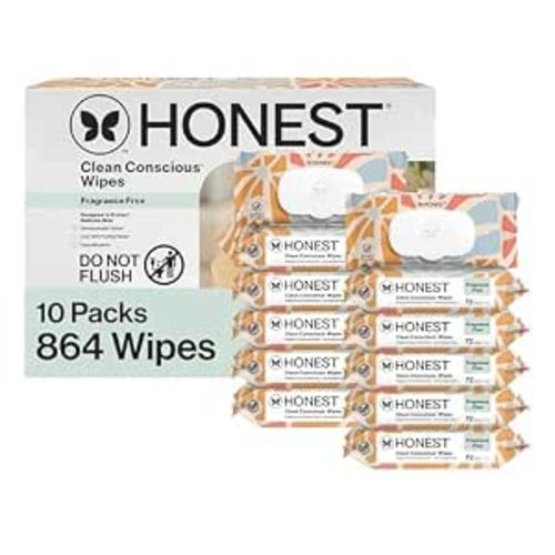 The Honest Company Multi-Use Baby Wipes, Sunburst, 864 Count