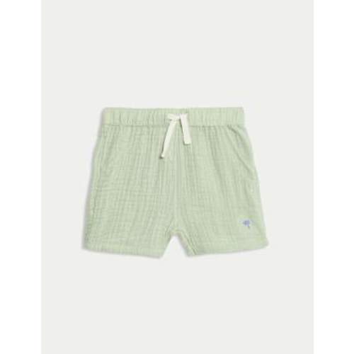 Pure Cotton Double Cloth Shorts (0-3 Yrs)