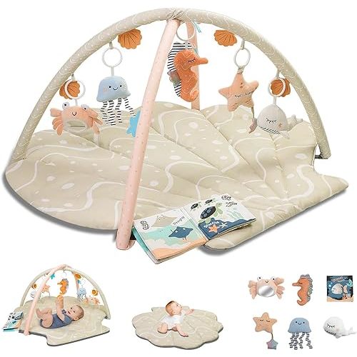 Baby Play Mat, Oversize Shell Tummy Time Mat