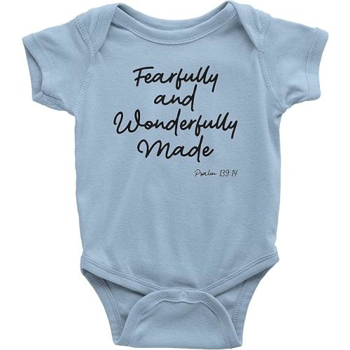 Aprojes Fearfully and Wonderfully Made Baby Bodysuit – Christian Baby Clothes