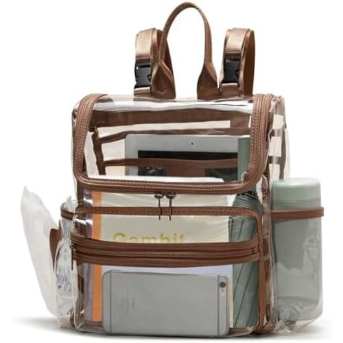 MOMINSIDE Diaper Bag Backpack Small Diaper Bag,Mini Diaper Bag, Clear Bag for Stadium Events Small Clear Bag 12x6x12 for Girls Boys Moms Dads Adult Concert Sports Bag