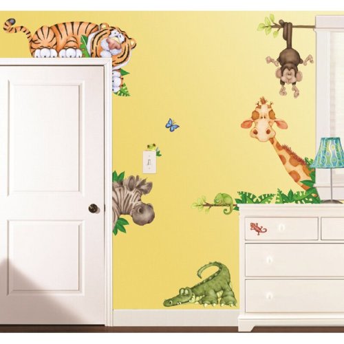 Isabelle & Max™ Kushner In the Jungle Super Jumbo Appliqué Wall Decal & Reviews | Wayfair