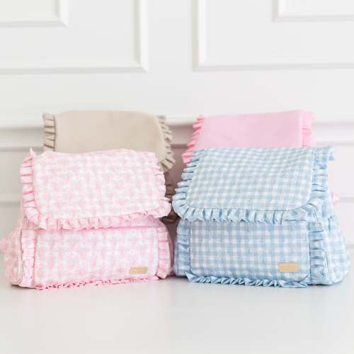 Hollis Ruffled Nylon Diaper Bag