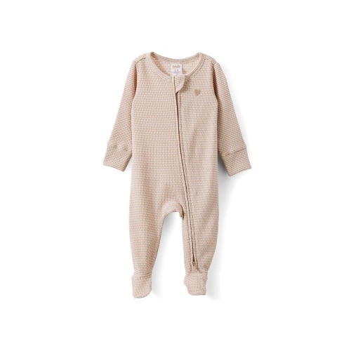 Organic Pointelle Zip All In One Romper, 0-3M