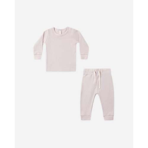 Waffle Top + Pant Set Lilac Mist – Quincy Mae
