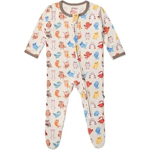 KicKee Baby & Toddler Zipper Footie – Ultra-Soft Viscose from Bamboo Pajamas with Flip Paws & Grips