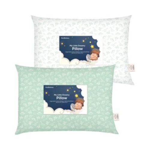 2pk Toddler Pillow, Soft Organic Cotton Toddler Pillows for Sleeping, 13X18 Kids Pillow