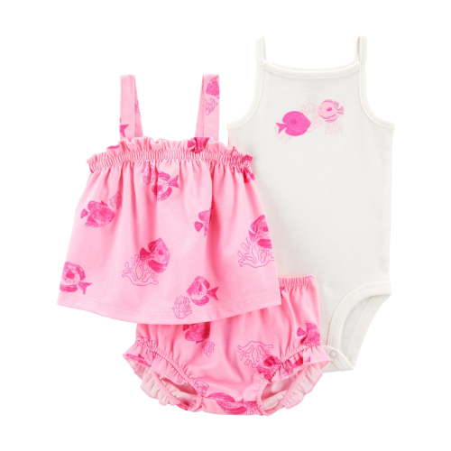 Carter's Child of Mine Baby Girl Outfit Set, 3-Piece, Sizes 0/3-24 Months