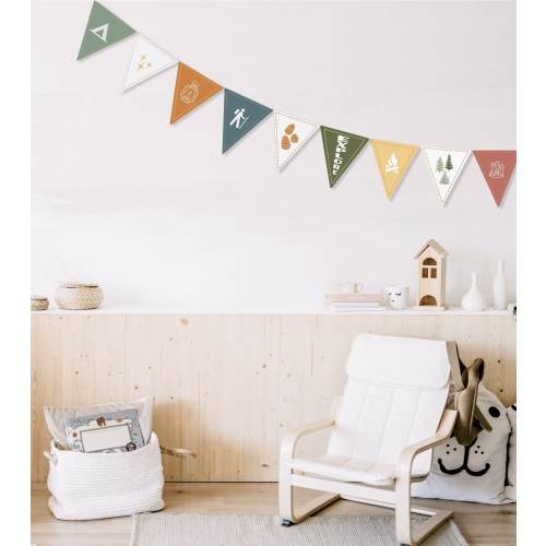 National Park Inspired DIY Banner Bunting | National Park Nursery | Camping Nursery | Adventure decor | Forest decor | Camping Party decor
