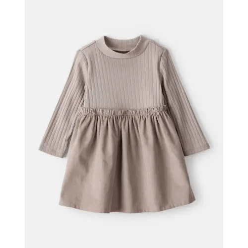 Baby Girl Rib Knit Dress - Brown - OshKosh B'gosh | Carter's