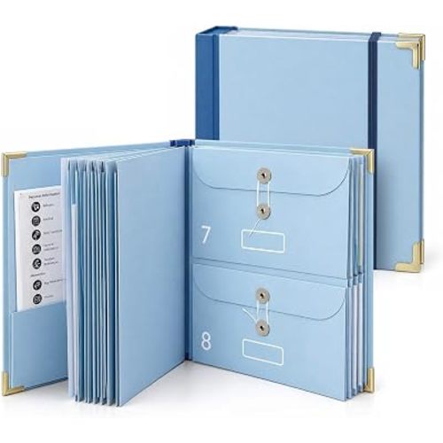 Important Document Organizer, Expandable Folder for Family and Home Records