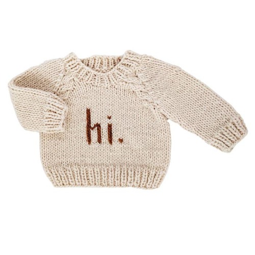 hi. Crew Neck Sweater