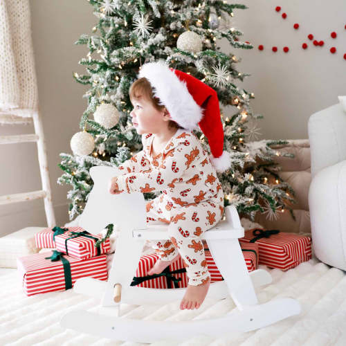 Sleigh Ride Sweets Bamboo Waffle Two Piece Pajama Set