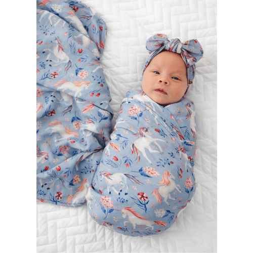 Cherry Blossom Floral Swaddle Blanket – Little Crowns & Capes