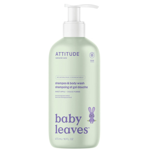 ATTITUDE Baby Leaves 2-in-1 Shampoo & Body Wash Sweet Apple