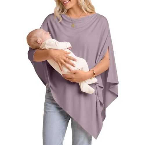 Nursing Cover up for Breastfeeding Knit Poncho