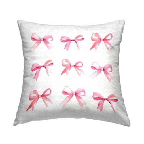 Stupell Industries Pink Bow Pattern