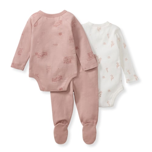 Wildflower 3 Piece Bodysuit & Pant Set – Burt's Bees Baby