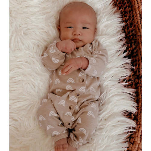 Rainbow / Organic Long Sleeve Bay Jumpsuit