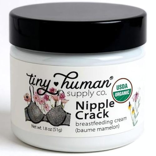 Organic Nipple Cream, Nipple Crack Lanolin Free Nipple Butter, Balm for Breastfeeding Mother, No Need to Wash Off, Safe for Baby and Mama