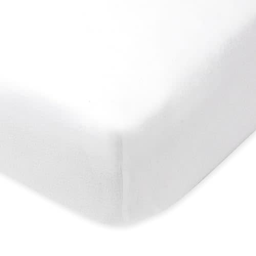 HonestBaby unisex-baby Fitted Crib Sheets Set Standard Mattress, 100% Organic Cotton Baby Boys, Girls, Neutral, 1 Pack - Rainbow Stripe, One Size